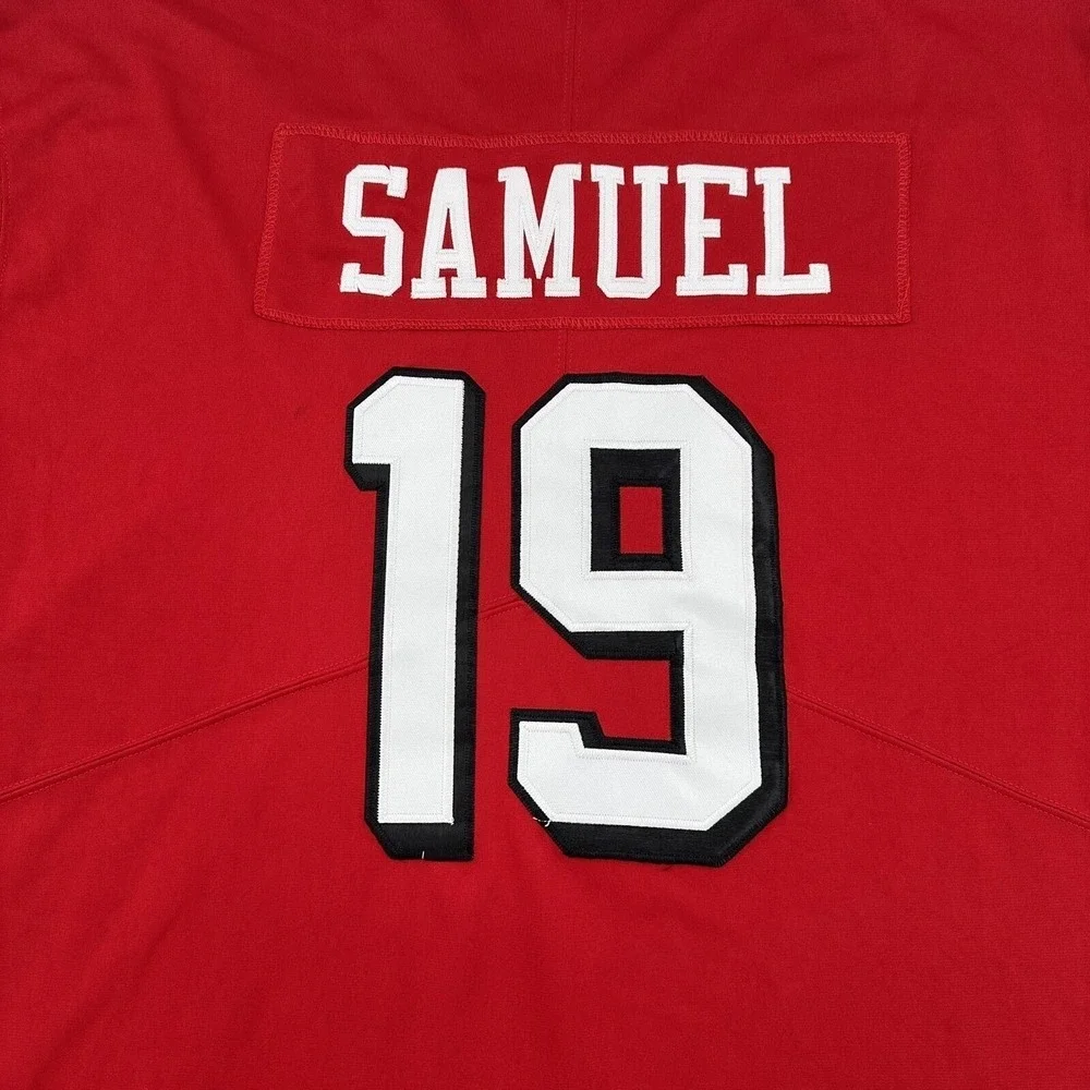 Nike Mens XXL San Francisco 49ers Deebo Samuel 19 Jersey Red 75th Anniversary